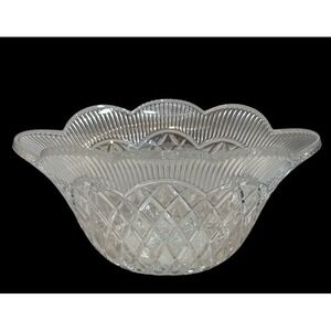 Waterford Marquis Crystal Basketweave 12" Bowl, Germany. New, no‎ box.
